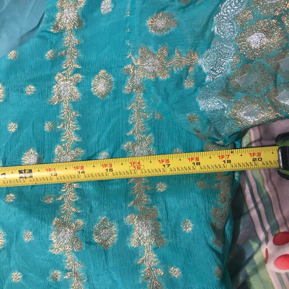 Pakistan Indian Bollywood shalwar kameez duputta - Picture 11 of 14